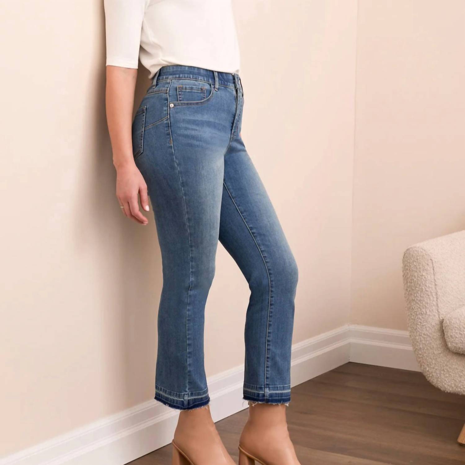 Tribal - Sophia Curvy Micro Flare Jeans