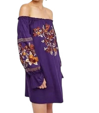 Free People Fleur Du Jour Mini Dress in purple - women's dress