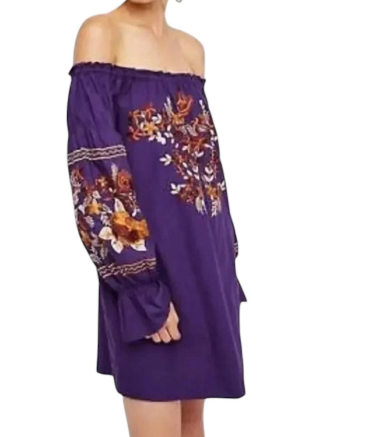 Free People Fleur Du Jour Mini Dress in purple - women's dress