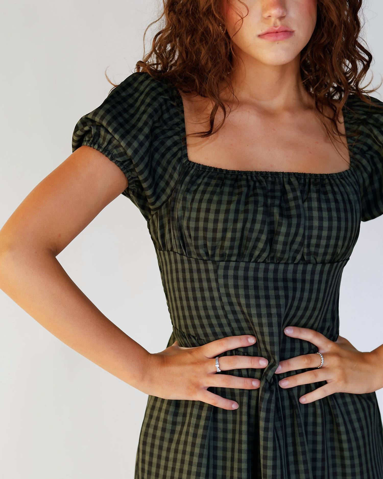 Pretty Garbage - Gingham Maxi Dress