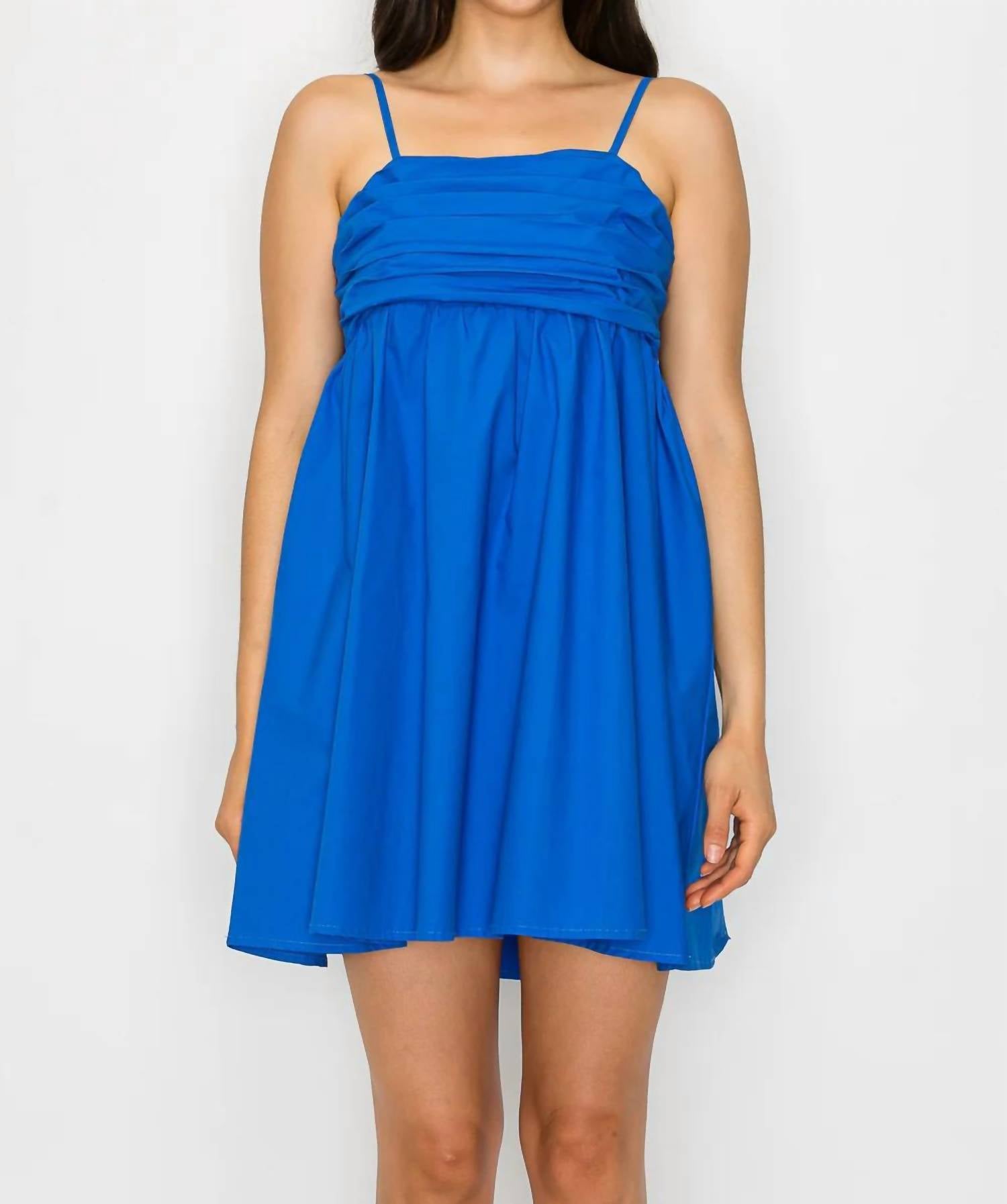 Meet Me In Santorini - Agean Mini Dress