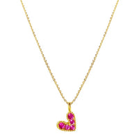 The Crowns - Women's Ruby Heart Necklace