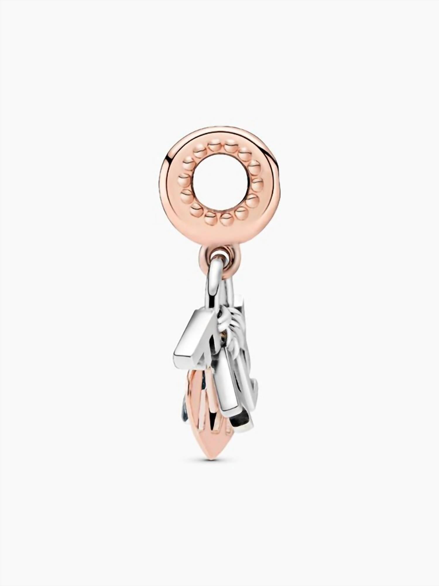 Pandora Women's Family Letters Dangle Charm in silver - women's item - detail view