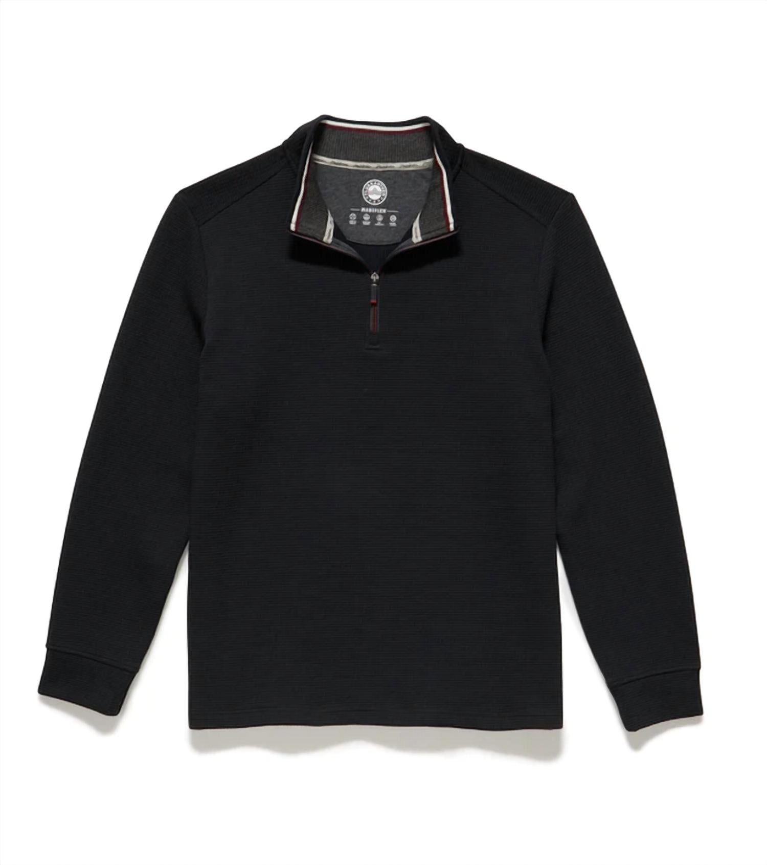 Flags & Anthem - Warren 1/4 Zip Mock Neck Pullover Sweater