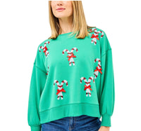Mary Square - Millie Candy Cane Sweatshirt