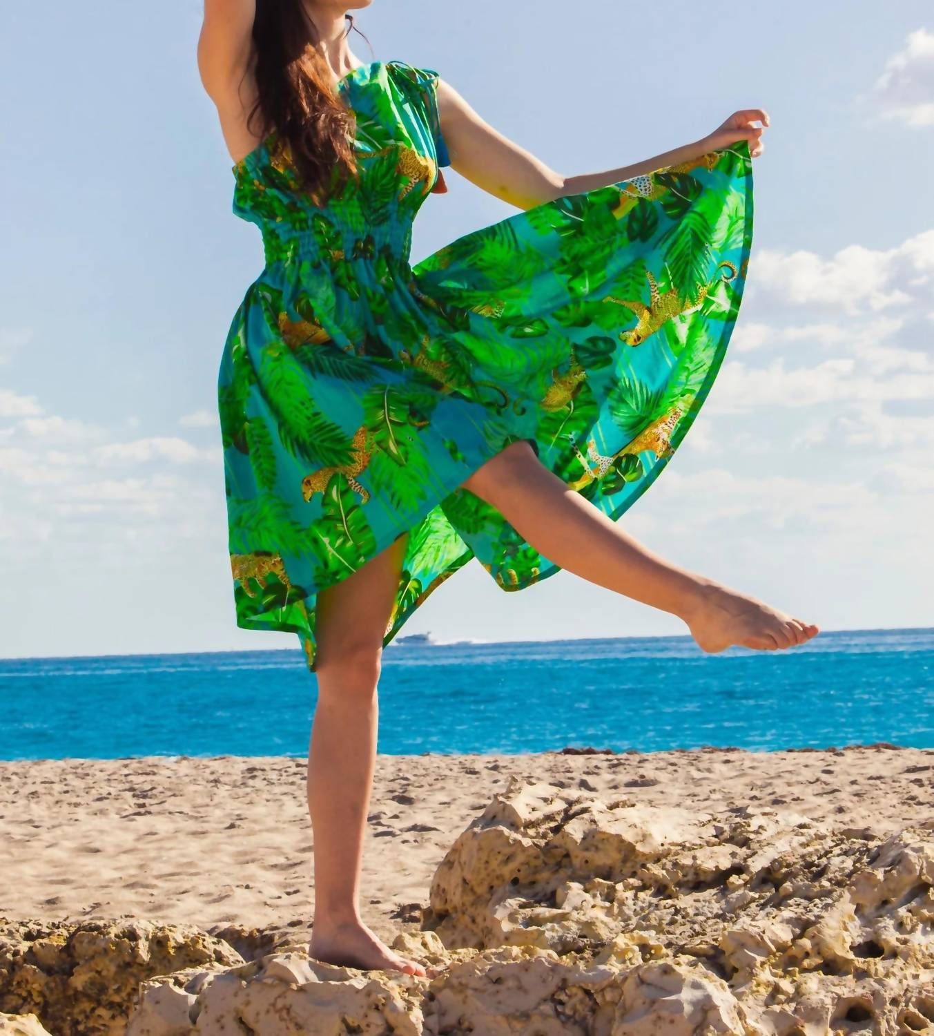 Pick Happy - Women's One Shoulder Goddess Dress