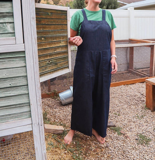 Teak - Lola Wide Leg Overalls Japanese Denim