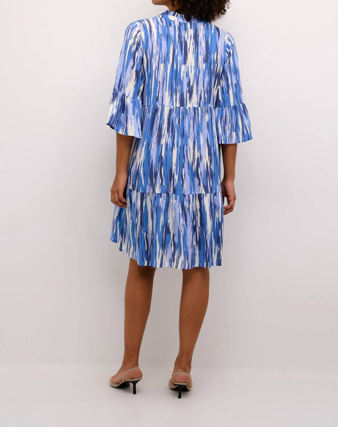 Kaffe - Arina 3/4 Sleeve A-Line Fit Dress