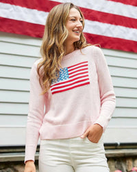 Sail To Sable - Cropped Flag Sweater