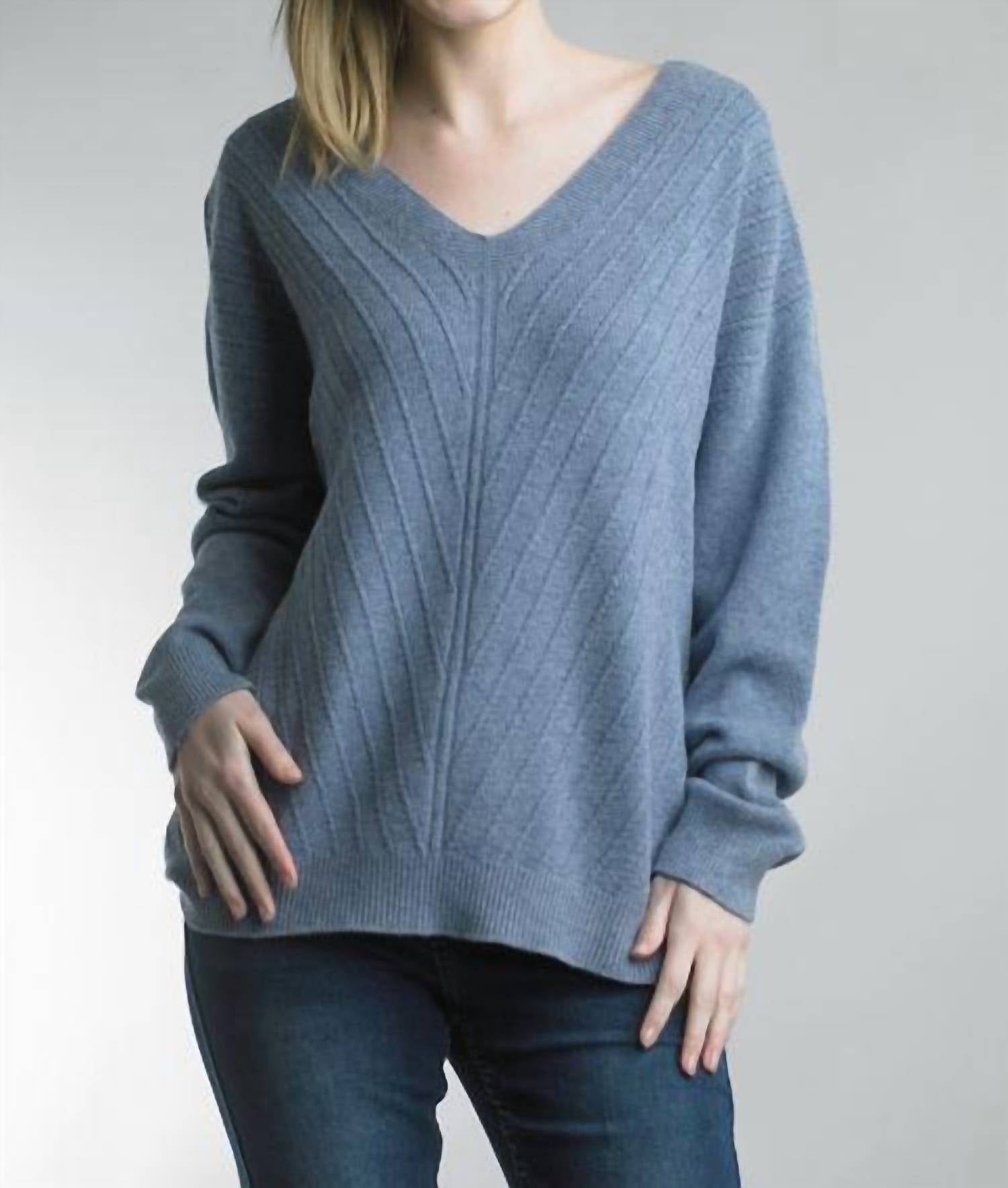 Tempo Paris - V Pattern V-neck Sweater