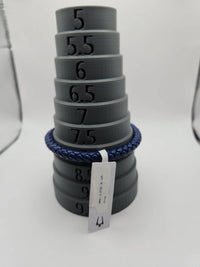Bulova - Men's Marine Star Braided Leather Bracelet With Tuning Fork Clasp