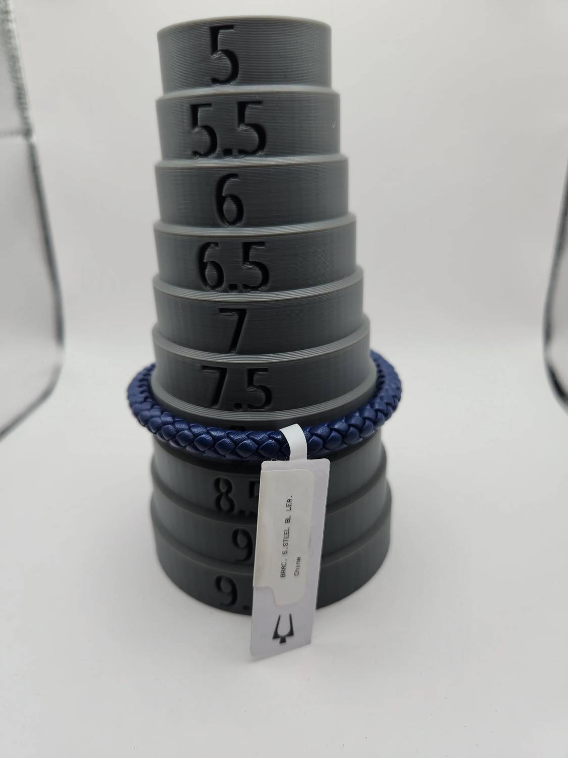 Bulova - Men's Marine Star Braided Leather Bracelet With Tuning Fork Clasp