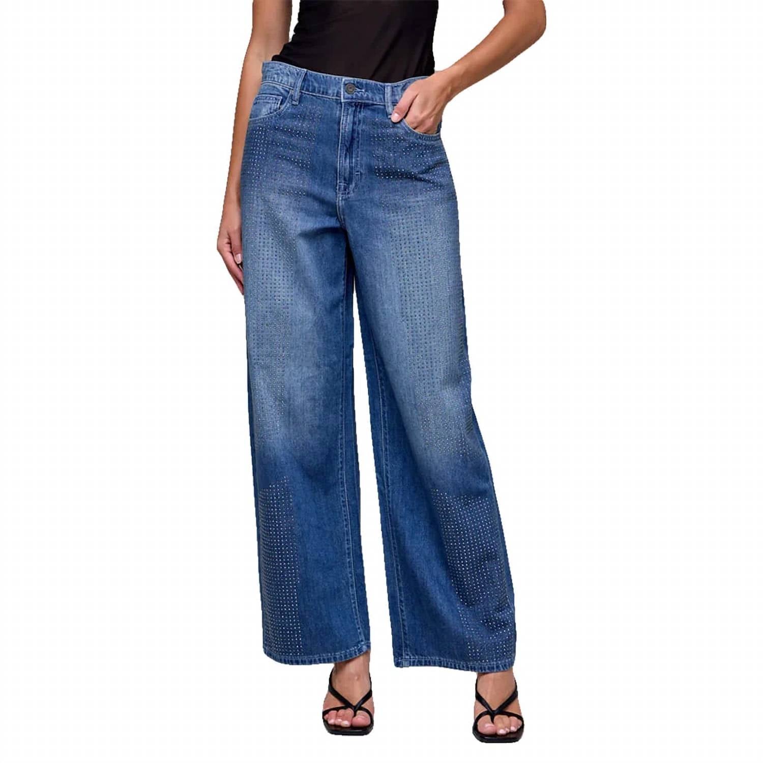 Hidden - Alyx Rhinestone Oversized Baggy Jeans