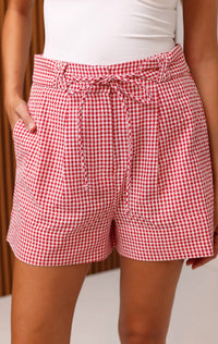 Shore - Women's Lucia High Waisted Gingham Short