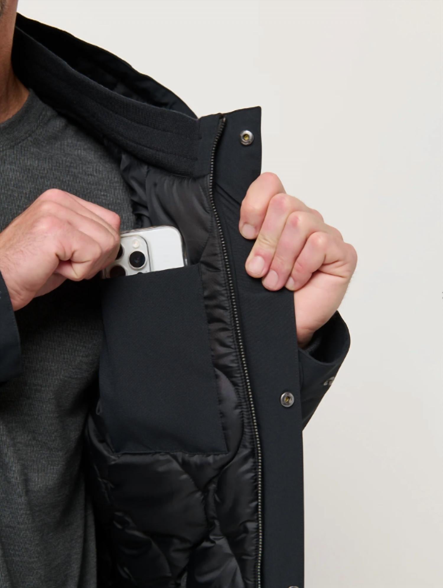 TravisMathew Mountain Pass Jacket in black - men's jacket - view 8