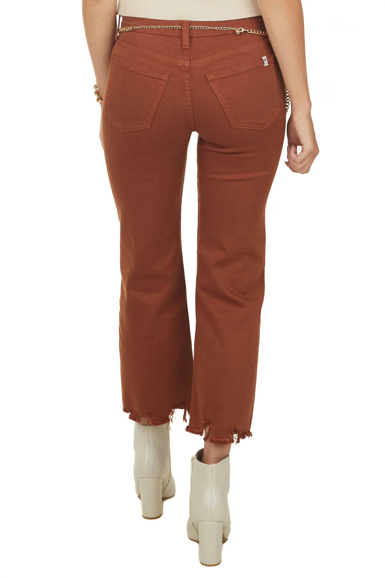 Sneak Peek - Mid Rise Straight Frayed Hem Jeans