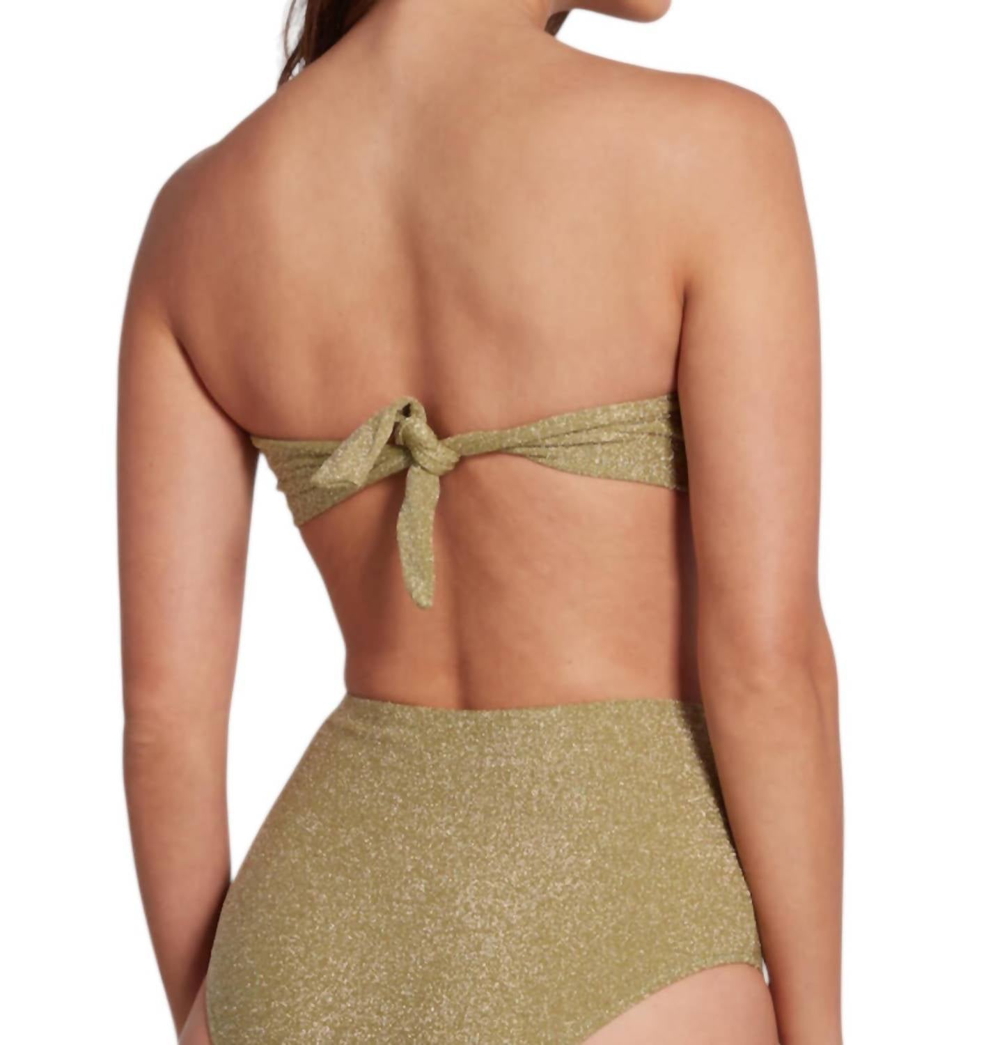 Sauipe - Claire Strapless Bandeau Bikini Top Lurex