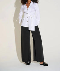 Joseph Ribkoff - Front Overlay Wide Leg Pants