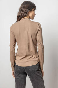 Lilla P - Long Sleeve Mock Neck Tee