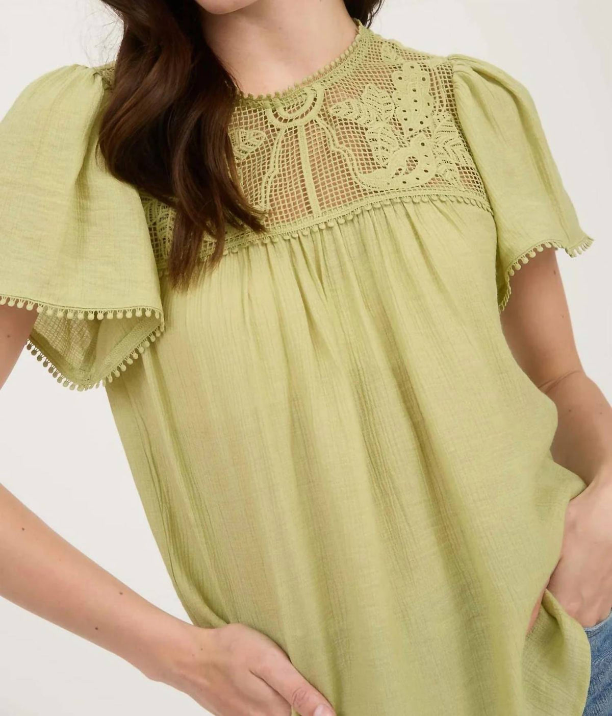 Blu Pepper - The Saffron Lace Top
