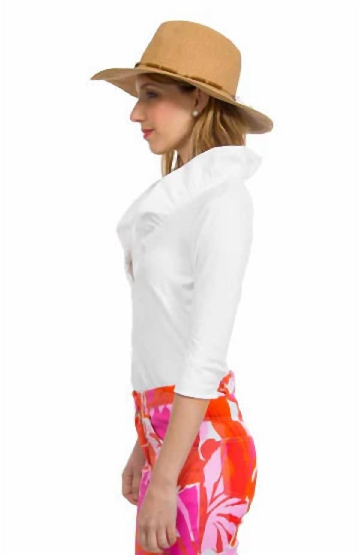Gretchen Scott - Jersey Ruffneck Top