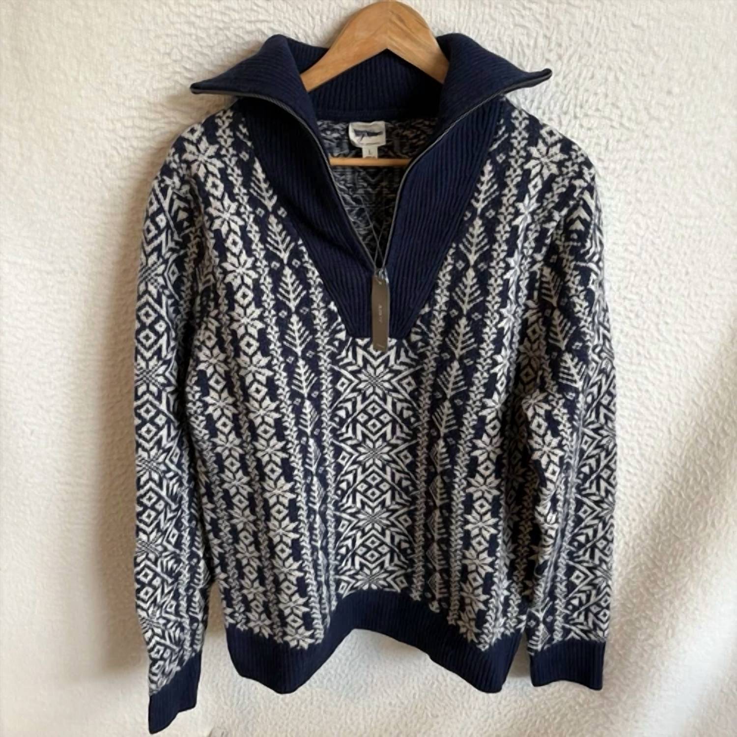 J.Crew - Fair Isle Lambswool Half-zip Sweater