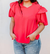 Ivy Jane - Ruffle Sleeve Top