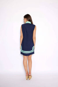 Sail To Sable - Navy Sleeveless Tunic Dress