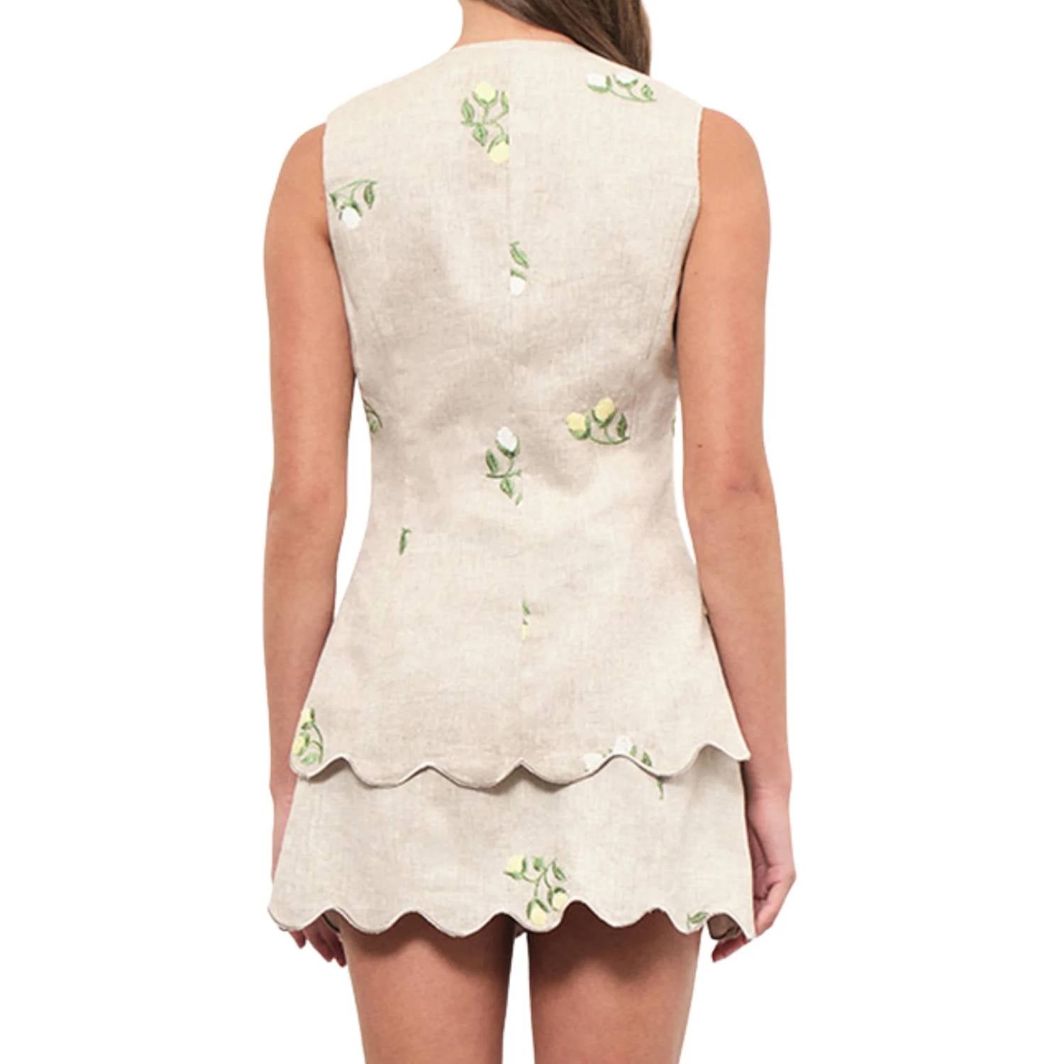 Maude Club - Women's Willow Embroidered Skirt