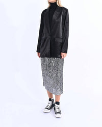 Molly Bracken - Wide Satin Blazer