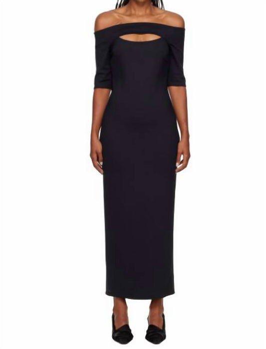 Rosetta Getty - Cutout Off the Shoulder Dress