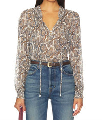 Veronica Beard - Hickory Long Sleeve Blouse