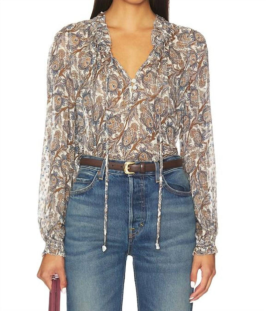 Veronica Beard - Hickory Long Sleeve Blouse