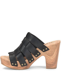 KORK-EASE Women's Devan Heeled Sandal in black - women's sandal
