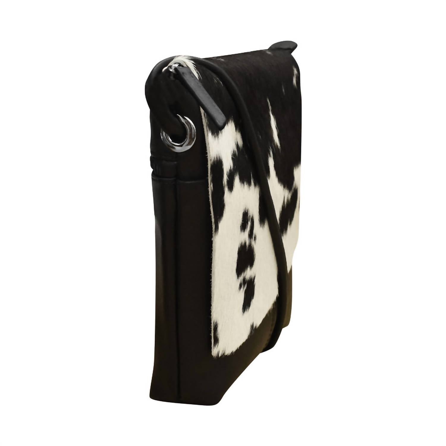 Ili New York - Women's Small Calf Hair Vertical Crossbody Bag