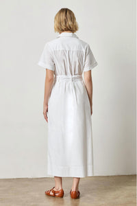 Lilla P - Eyelet Trim Maxi Shirt Dress