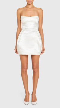 Amanda Uprichard - Bowery Strapless Embroidered Mini Dress