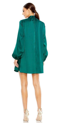 Mac Duggal - High Neckline Mini Column Dress