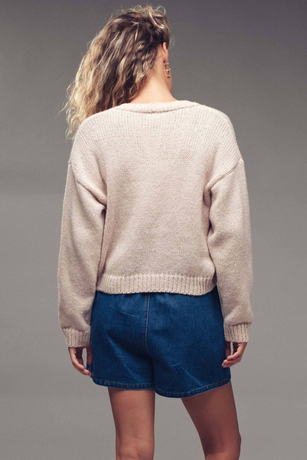 Urban Daizy - Crochet Patch Cardigan