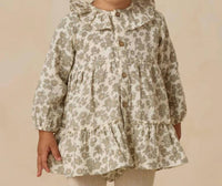 Quincy Mae - Girl's Ruffle Collar Button Dress