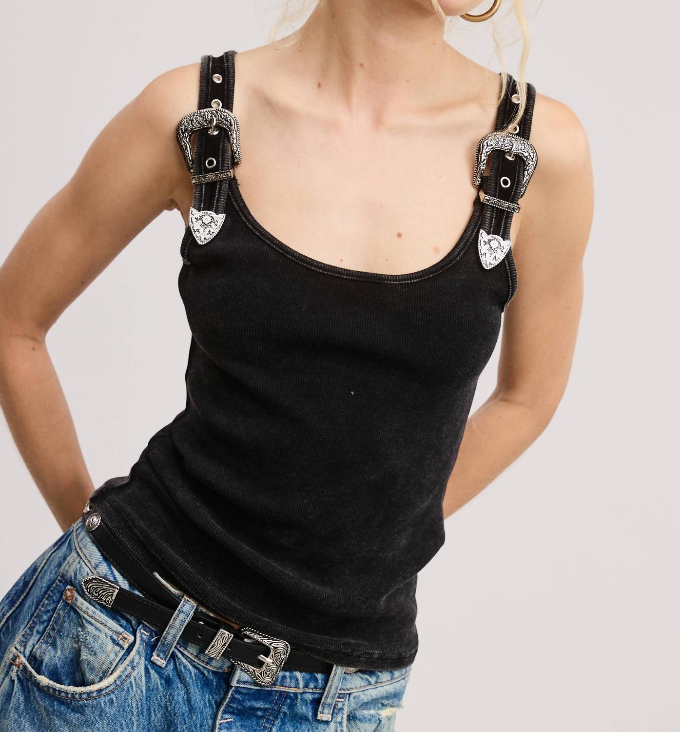 Mimosa - Western Belt Trim Tank Top