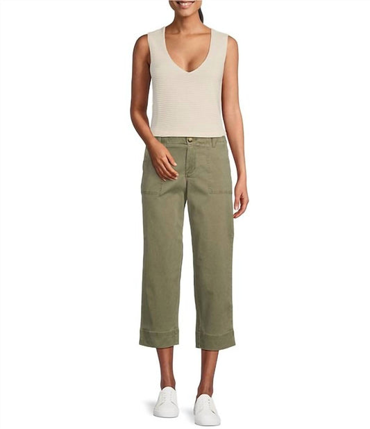 Tommy Bahama - Boracay Stretch Sateen Cropped Wide Leg Pocketed Field Pants