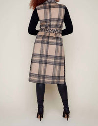 Renuar - Reversible Belted Long Vest