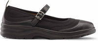 Dr. Comfort Shoes Women's Flute Lycra Diabetic Mary Jane Shoes in black - women's flats - detail view