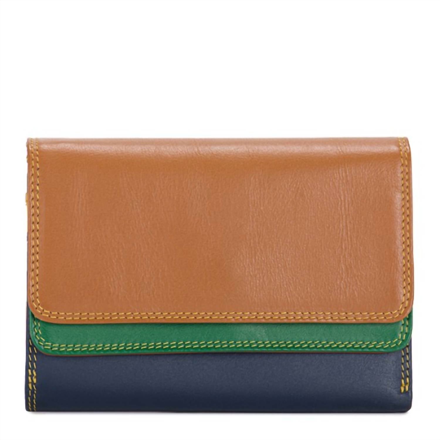 Mywalit - Women's Leather Double Flap Purse / Wallet