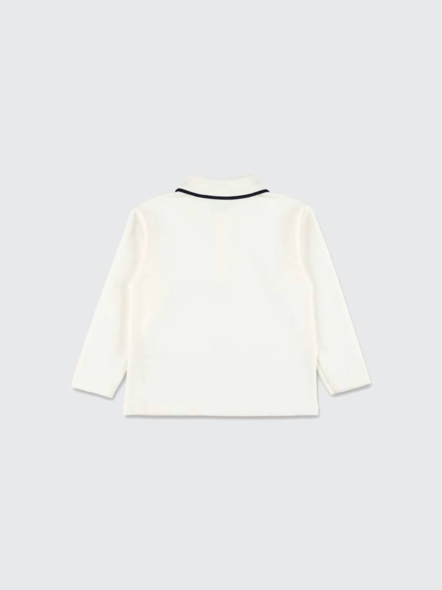 Petit Bateau - Boy's Long Sleeve Polo Shirt