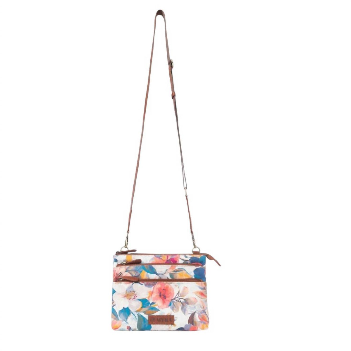 Myra Bag - Women's Maple Ridge Cotton & Leather Crossbody Bag