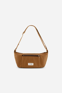 Rivedroite Paris Women's Charlot Micro Waxed Canvas Handbag in hazelnut - women's bag
