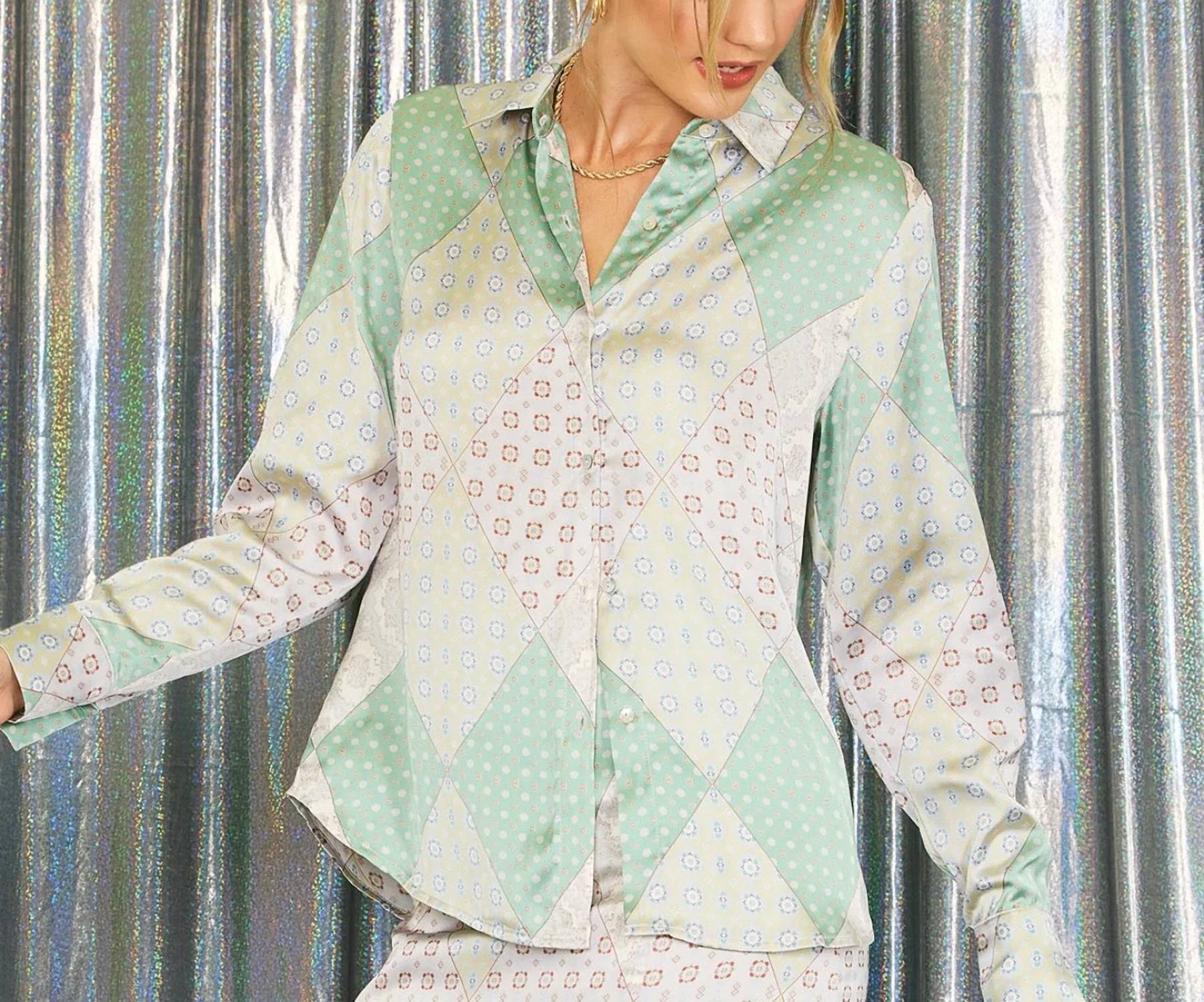 Illa Illa - Printed satin blouse