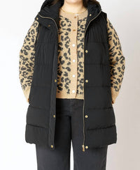 Dex - Hooded Puffer Vest - Plus